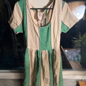 Ace & Jig Bonnie Dress - green and tan